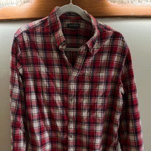 Eddie Bauer Red, Ivory & Burgundy Flannel